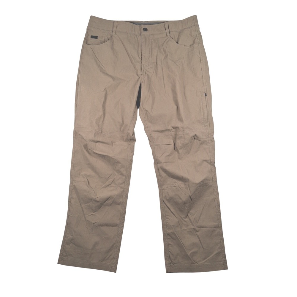 Ascend Mens Hiking Pants 38x30 Tan Khaki Guide Stretch Utility Outdoor